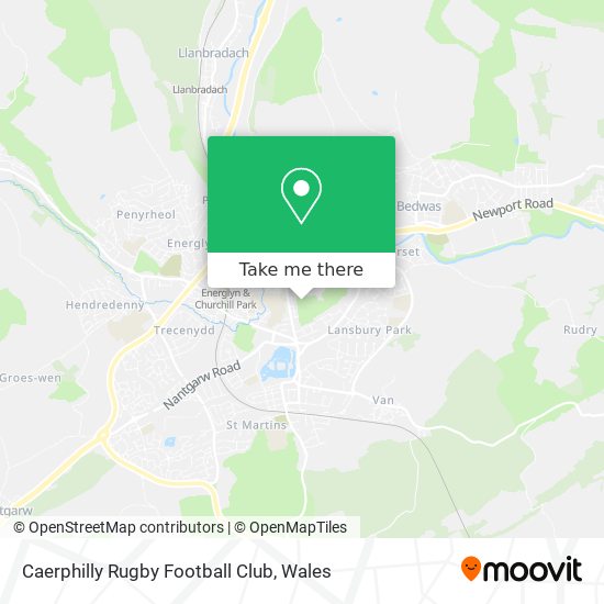 Caerphilly Rugby Football Club map