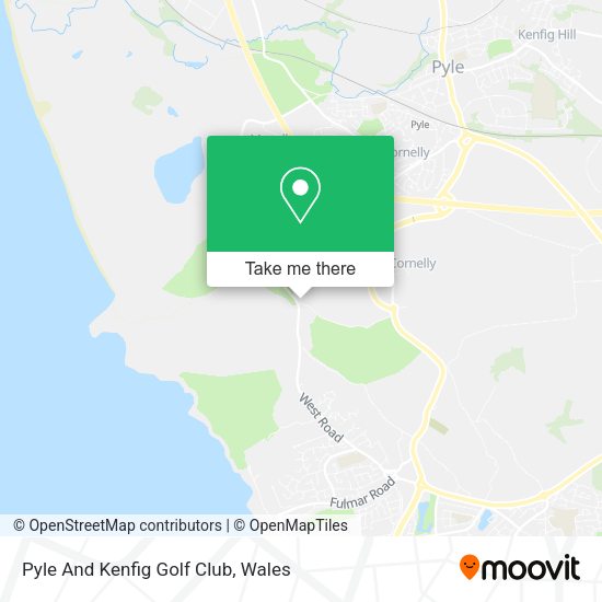 Pyle And Kenfig Golf Club map