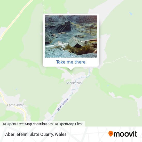 Aberllefenni Slate Quarry map