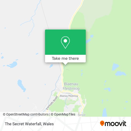 The Secret Waterfall map