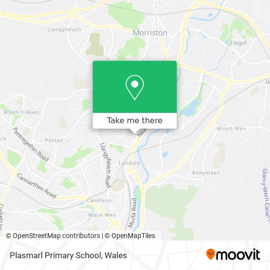 Plasmarl Primary School map