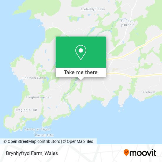 Brynhyfryd Farm map
