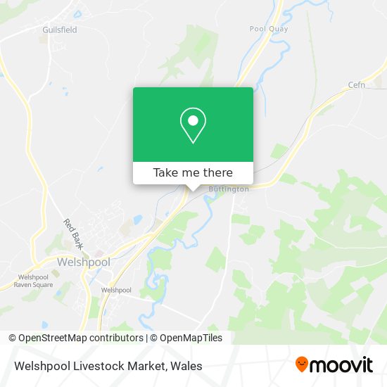 Welshpool Livestock Market map
