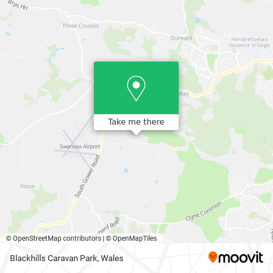 Blackhills Caravan Park map