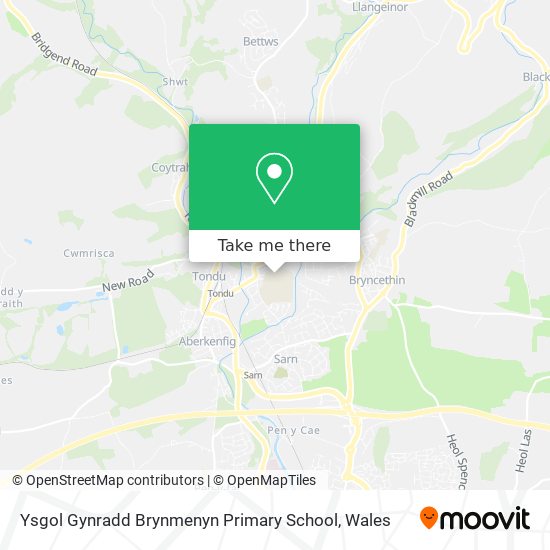 Ysgol Gynradd Brynmenyn Primary School map