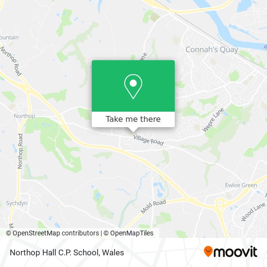 Northop Hall C.P. School map