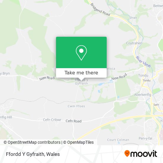 Ffordd Y Gyfraith map