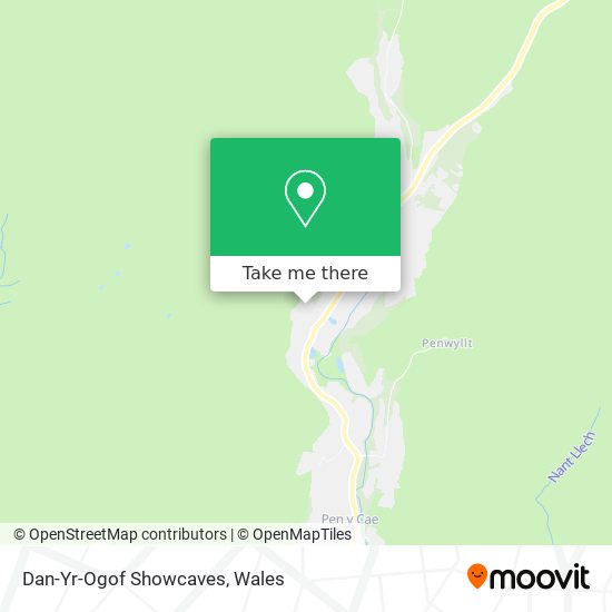 Dan-Yr-Ogof Showcaves map