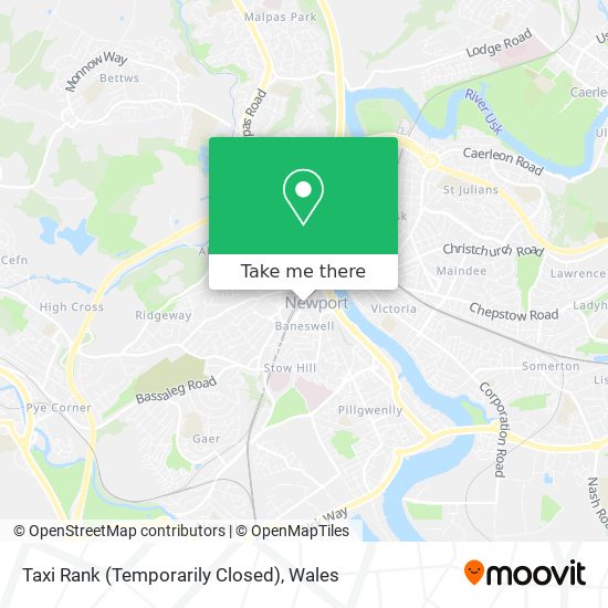 Taxi Rank (Temporarily Closed) map