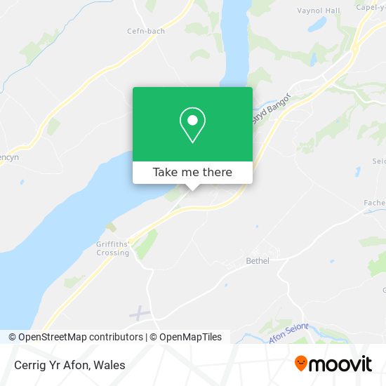 Cerrig Yr Afon map