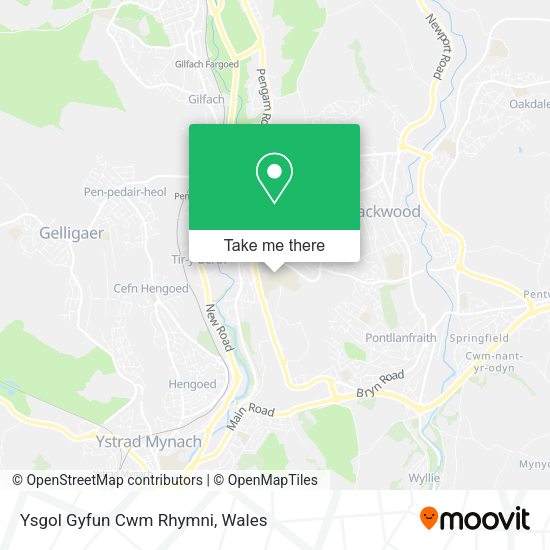 Ysgol Gyfun Cwm Rhymni map