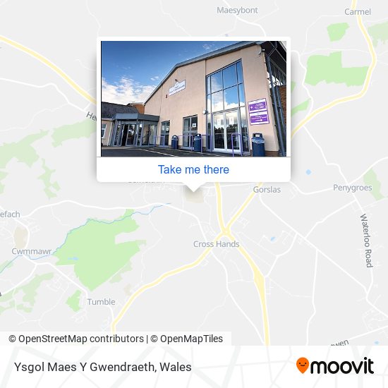 Ysgol Maes Y Gwendraeth map