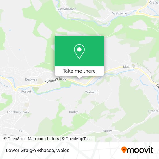 Lower Graig-Y-Rhacca map