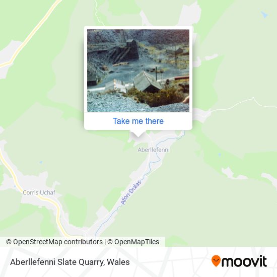 Aberllefenni Slate Quarry map