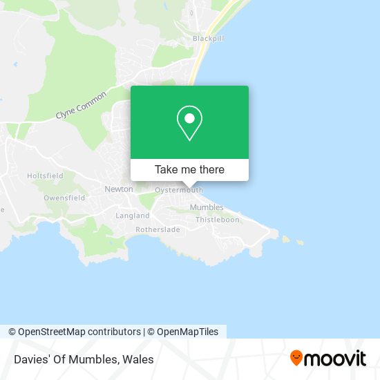 Davies' Of Mumbles map