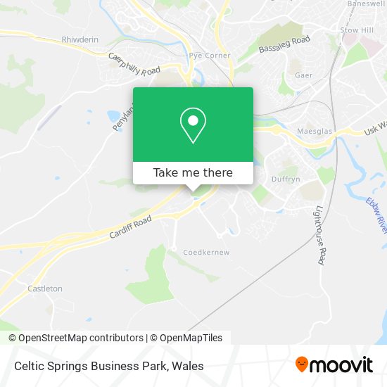 Celtic Springs Business Park map