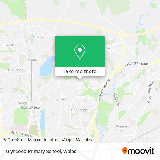 Glyncoed Primary School map