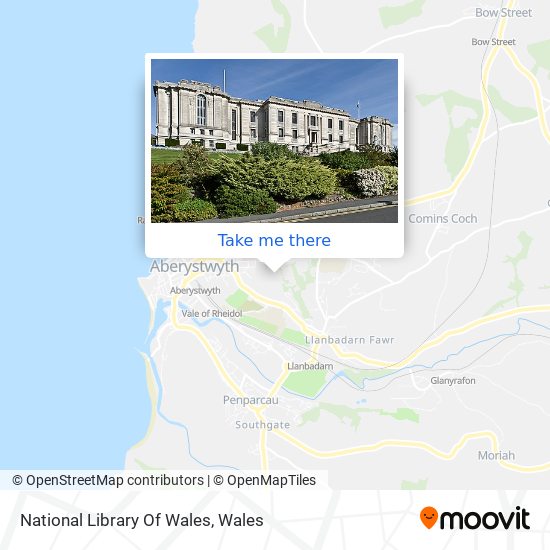 National Library Of Wales map