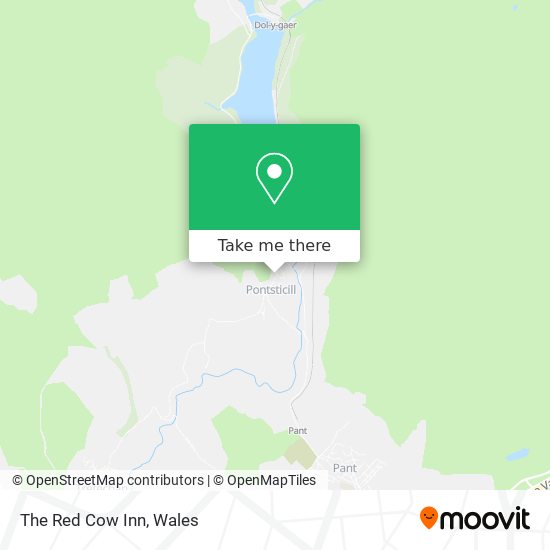 The Red Cow Inn map