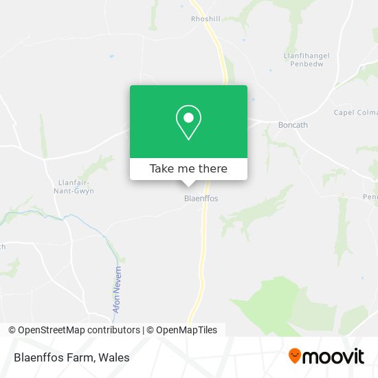 Blaenffos Farm map