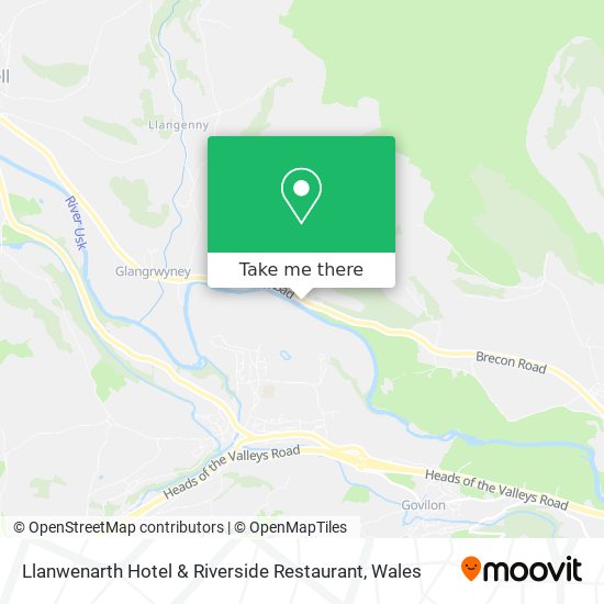 Llanwenarth Hotel & Riverside Restaurant map