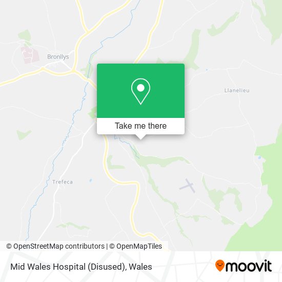 Mid Wales Hospital (Disused) map