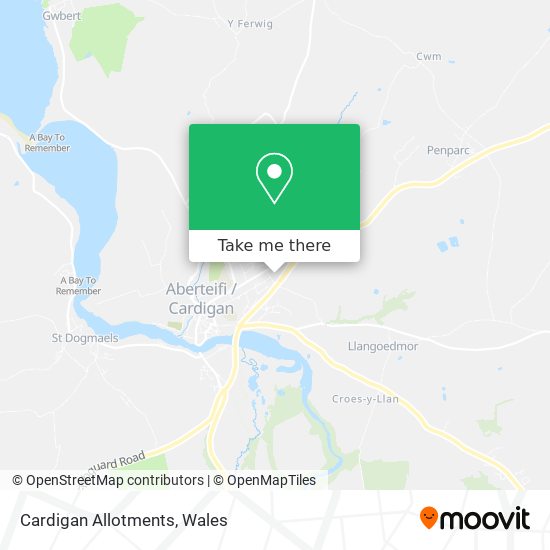 Cardigan Allotments map
