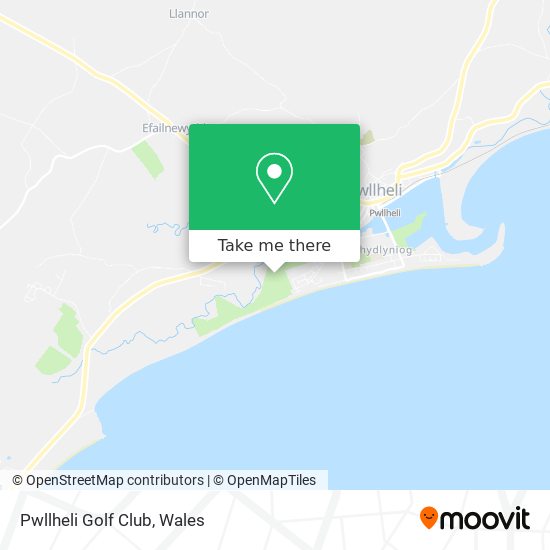 Pwllheli Golf Club map