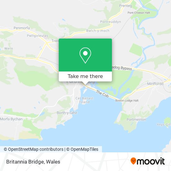 Britannia Bridge map