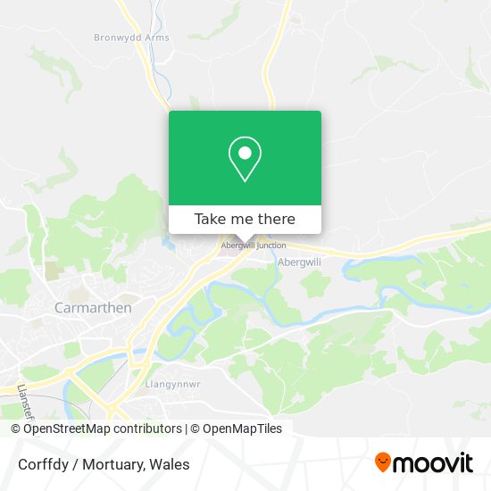Corffdy / Mortuary map
