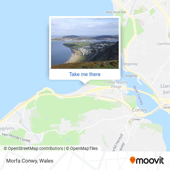 Morfa Conwy map