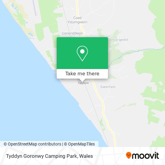 Tyddyn Goronwy Camping Park map