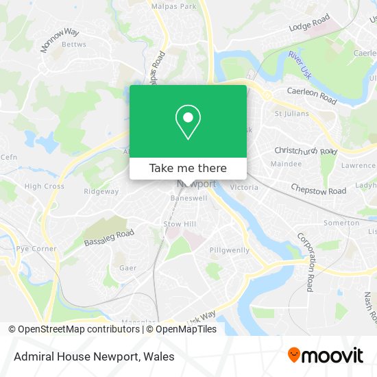 Admiral House Newport map