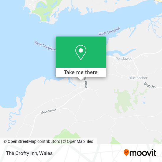 The Crofty Inn map