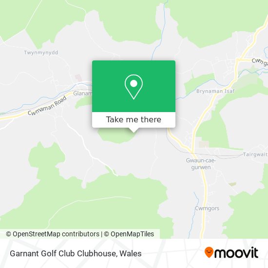 Garnant Golf Club Clubhouse map
