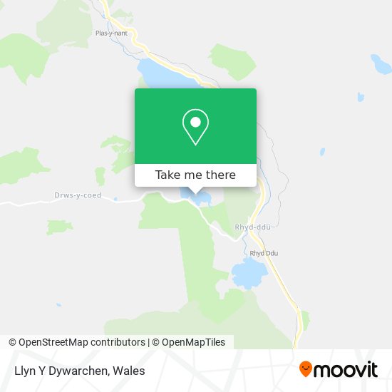 Llyn Y Dywarchen map