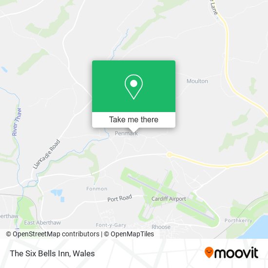The Six Bells Inn map