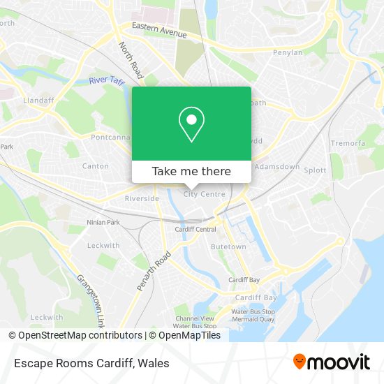 Escape Rooms Cardiff map