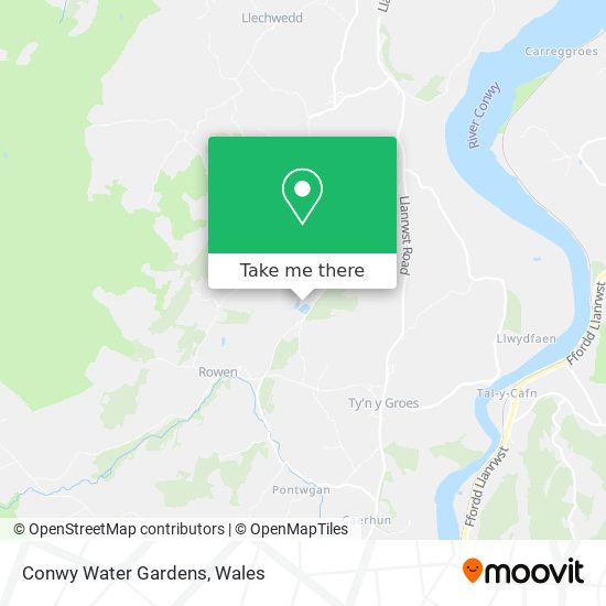 Conwy Water Gardens map