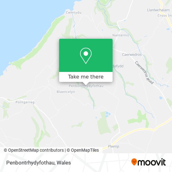 Penbontrhydyfothau map