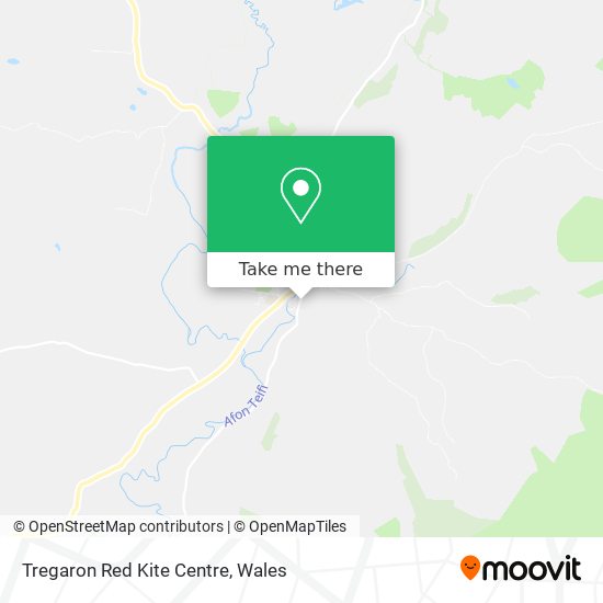 Tregaron Red Kite Centre map