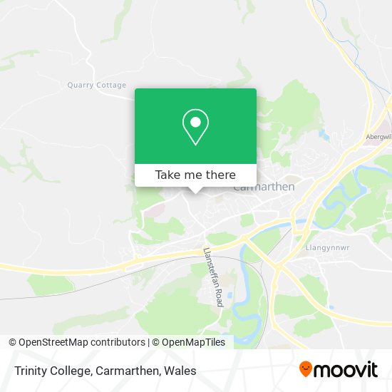 Trinity College, Carmarthen map