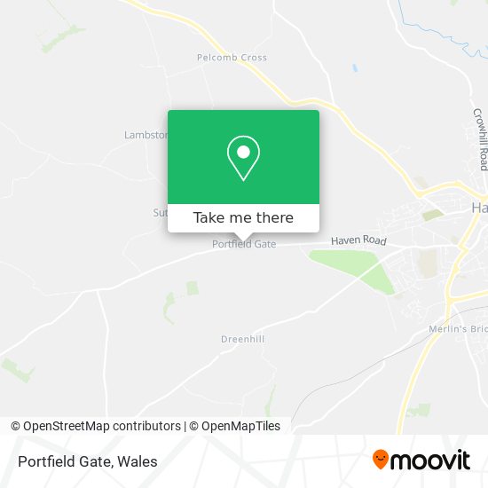Portfield Gate map