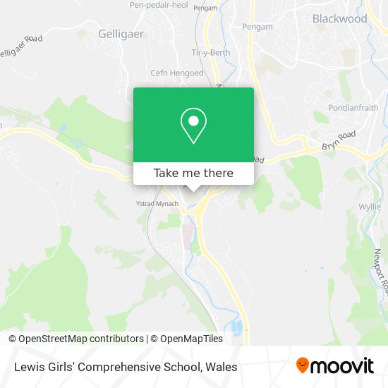 Lewis Girls' Comprehensive School map