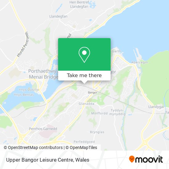 Upper Bangor Leisure Centre map