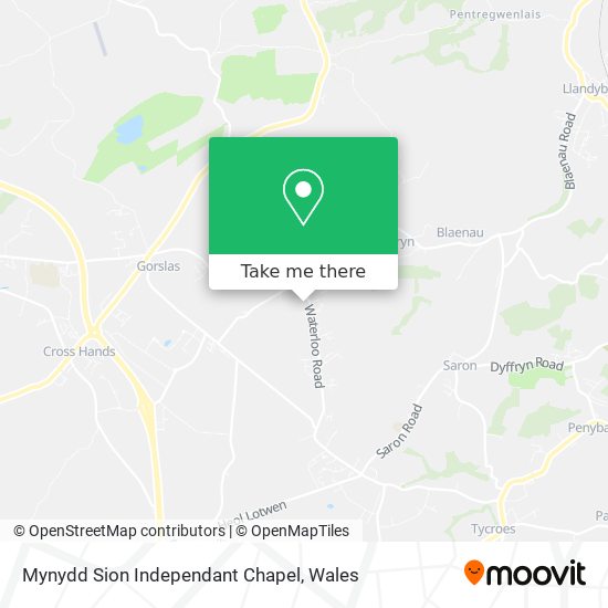 Mynydd Sion Independant Chapel map