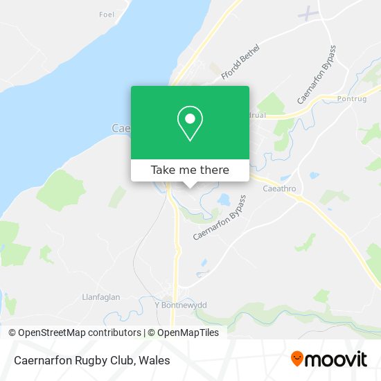 Caernarfon Rugby Club map