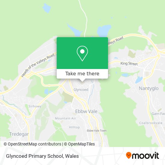 Glyncoed Primary School map