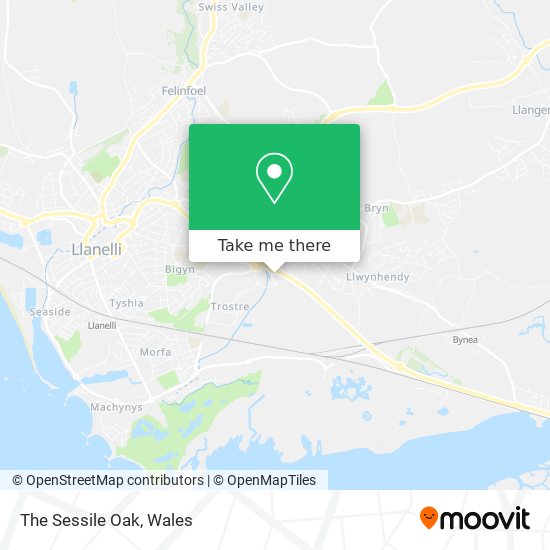 The Sessile Oak map