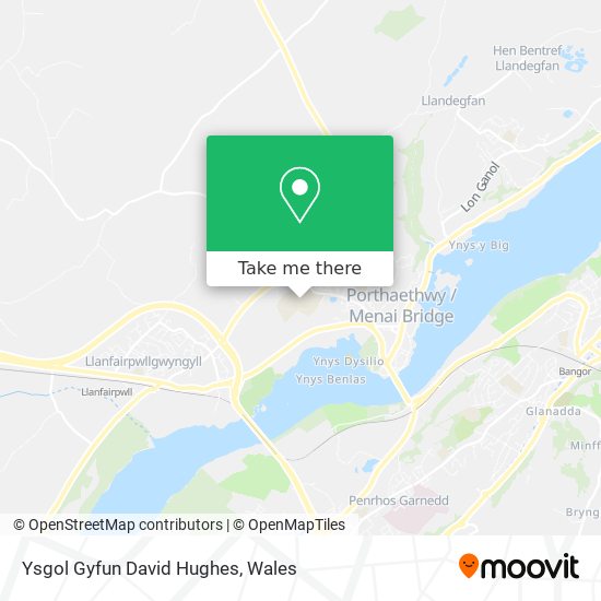 Ysgol Gyfun David Hughes map